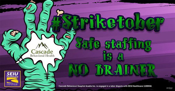 Safe staffing is a no-brainer: Join Cascade picket on Thursday