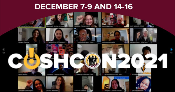 Shuler, Walsh to be featured at COSHCON2021. Register now!