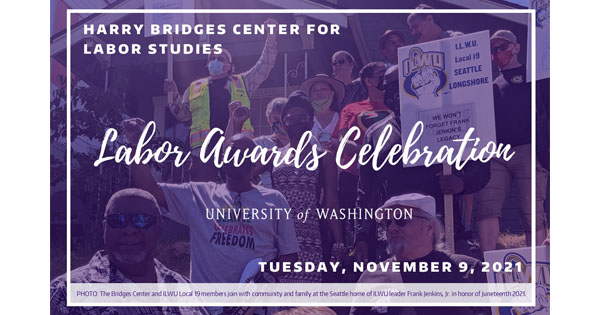 Join UW Harry Bridges Center as it honors students, faculty Nov. 9