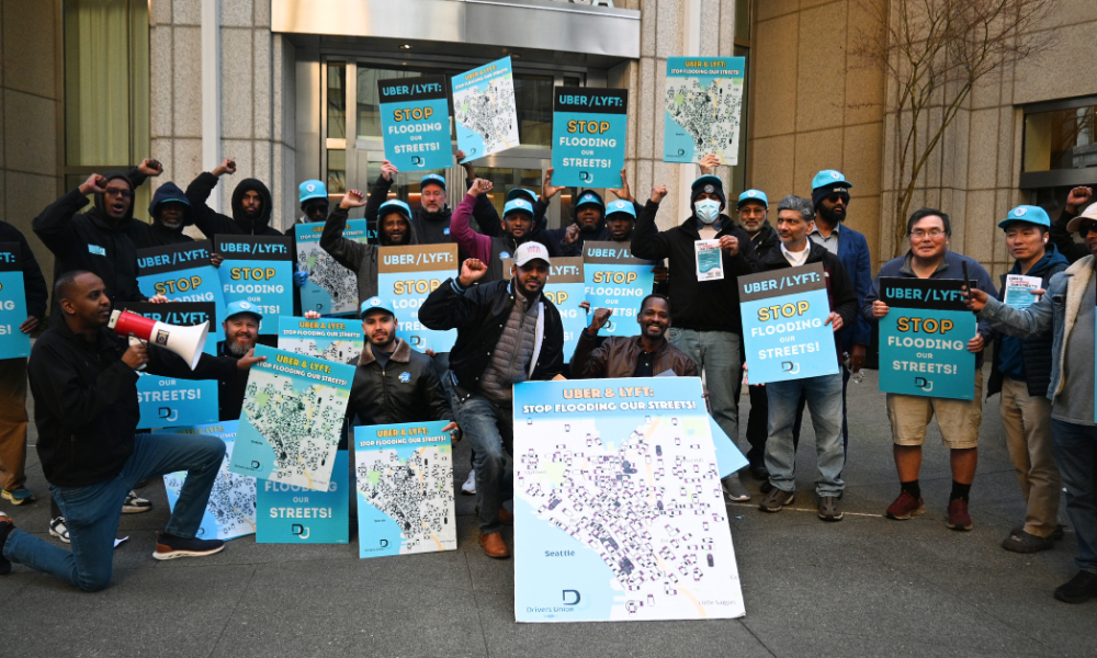 Drivers decry a flooded market and clogged streets