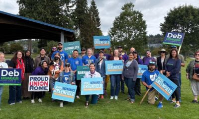 Bremerton door knock for Deb Krishnadasan, Natalie Bornfleth, and Renee Hernandez Greenfield