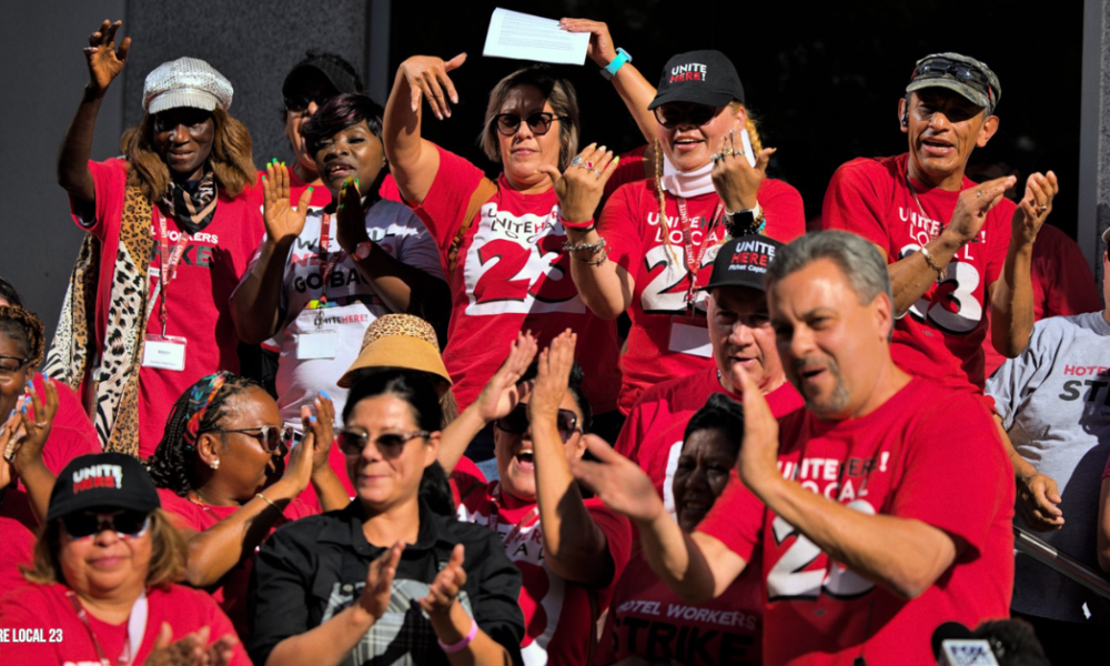 45k on strike | Hotel workers win | Shutdown pain